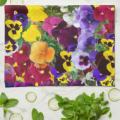 lila Pansyküche towel2 Handtuch (Gefaltet)