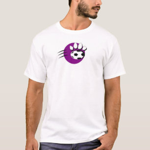 Lila Panther-Fußball T-Shirt