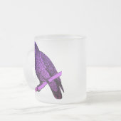 Lila Papagei Mattglastasse (Vorderseite Links)