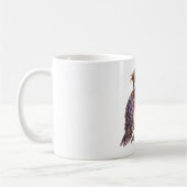 Lila Papageien Augenklappe Kaffeetasse (Links)