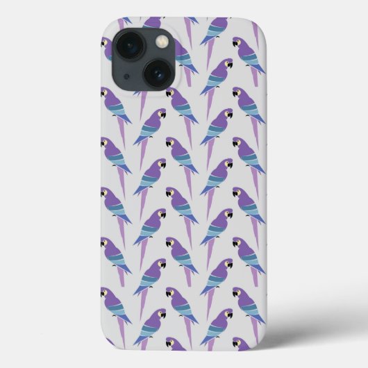 Lila Papageien Case-Mate iPhone Hülle (Rückseite)