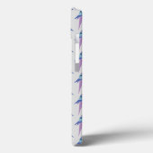 Lila Papageien Case-Mate iPhone Hülle (Rückseite / Links)