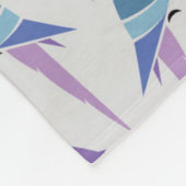 Lila Papageien Fleecedecke (Ecke)