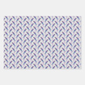 Lila Papageien Geschenkpapier Set (Vorderseite 3)