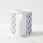 Lila Papageien Jumbo-Tasse (Rückseite)