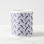 Lila Papageien Jumbo-Tasse (Vorderseite)