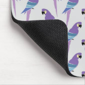Lila Papageien Mousepad (Ecke)