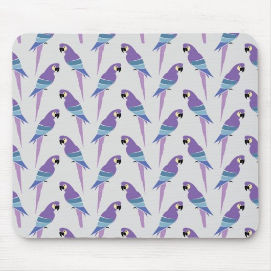Lila Papageien Mousepad (Vorne)
