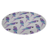 Lila Papageien Schneidebrett (Ecke)