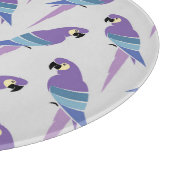 Lila Papageien Schneidebrett (Ecke)
