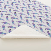 Lila Papageien Sherpadecke (3/4)