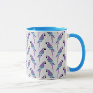 Lila Papageien Tasse