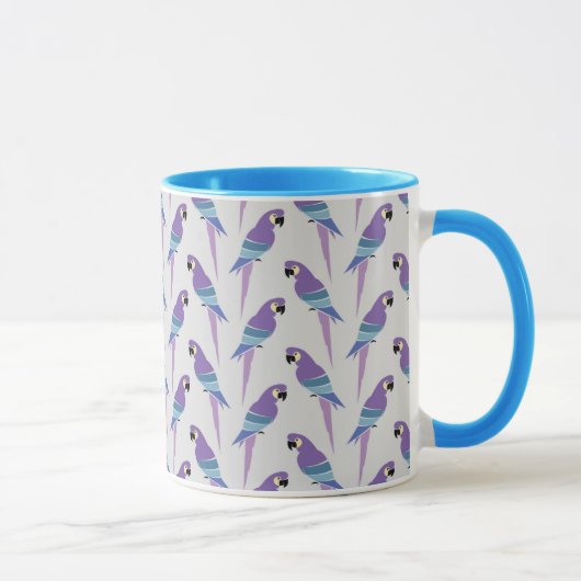 Lila Papageien Tasse (Rechts)