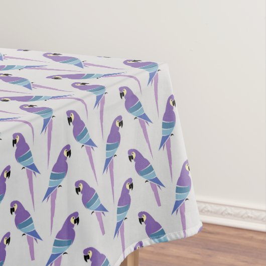 Lila Papageien Tischdecke (Beispiel)