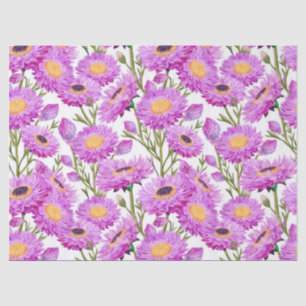 Lila Paper Daisies Blumenblumen Seidenpapier