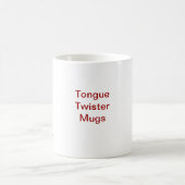 Lila Paper People Tongue Twister Tasse (Mittel)