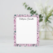 Lila Papier für die Blumenbearbeitung (Stehend Vorderseite)