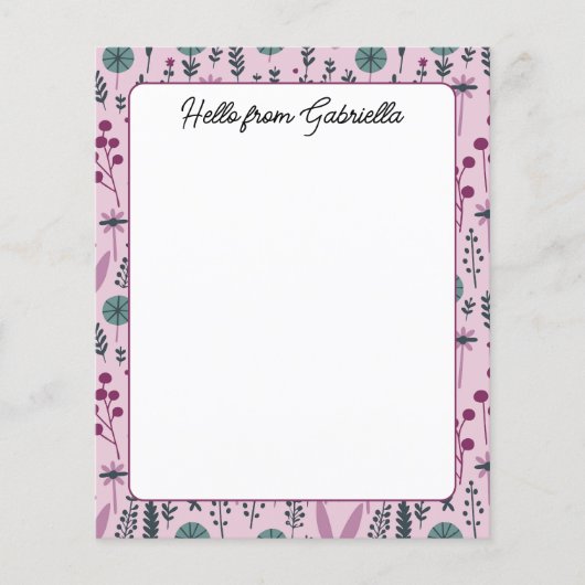 Lila Papier für die Blumenbearbeitung (Vorderseite)