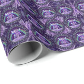 Lila Papier für Regenfeen Geschenkpapier (Rolleneckpunkt)