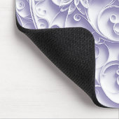 Lila Papiergestänge Mousepad (Ecke)