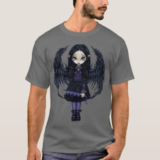 Lila Papierherz-gotisches feenhaftes Shirt