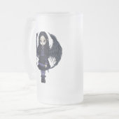 "Lila Papierherz-" Tasse (Vorderseite Links)