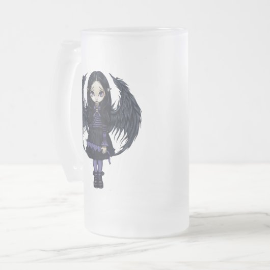 "Lila Papierherz-" Tasse (Vorderseite Links)