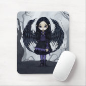 "Lila Papierherzen" Mousepad (Mit Mouse)