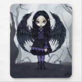"Lila Papierherzen" Mousepad (Vorne)
