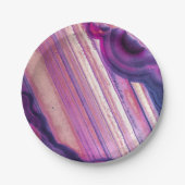 Lila Papierplatte Pappteller (Vorderseite)