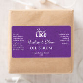 Lila Papiertextur - Radiant Glow Serum Labels (Insitu)
