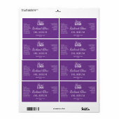 Lila Papiertextur - Radiant Glow Serum Labels (Vorne)