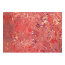 Lila Papiertücher aus rotem Creme