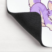Lila Papiervogel-Mauspad Mousepad (Ecke)