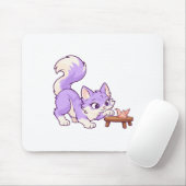 Lila Papiervogel-Mauspad Mousepad (Mit Mouse)