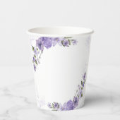 Lila Pappbecher (Rückseite)