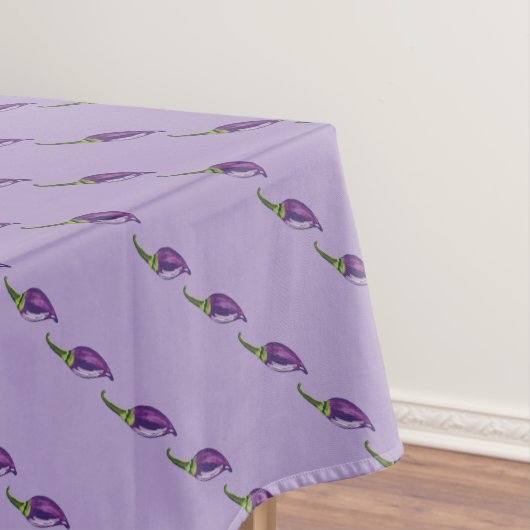 Lila Paprika Tischdecke (Beispiel)