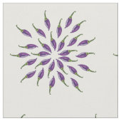 Lila Paprikaschoten Stoff (Nahaufnahme)