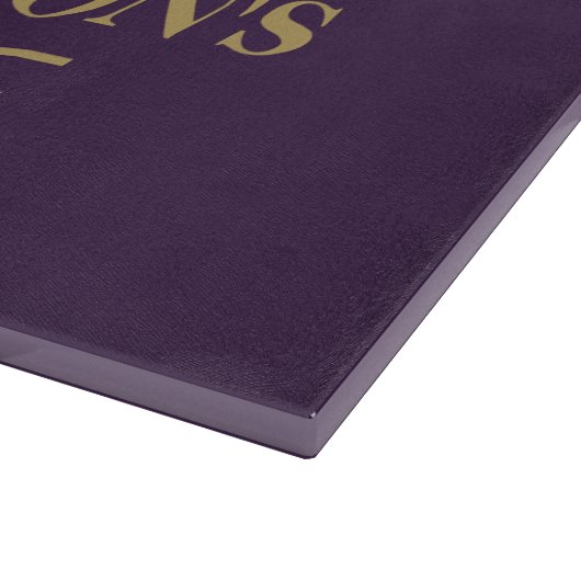 Lila Paradies: Botanisches Schönheitspflege Schneidebrett (Ecke)