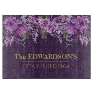 Lila Paradies: Botanisches Schönheitspflege Schneidebrett