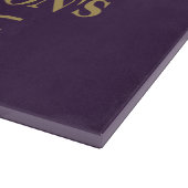 Lila Paradies: Botanisches Schönheitspflege Schneidebrett (Ecke)