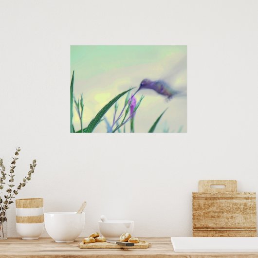 Lila Paradies Poster (Küche)