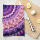 Lila ParadiesMandalaküchen-Teetuch Küchentuch (Viertel Falte)