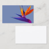 Lila Paradiesvogel Geschäfts-Karte Visitenkarte (Vorne/Hinten)