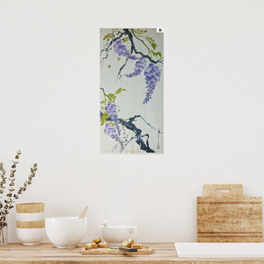 Lila Parfüm Blume Malerei Poster (Küche)