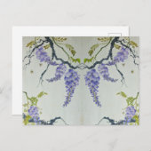 Lila Parfüm Blume Malerei Postkarte (Vorne/Hinten)