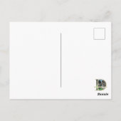 Lila Parfüm Blume Malerei Postkarte (Rückseite)