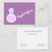 Lila Parfüm-Flasche Visitenkarte (Vorne/Hinten)