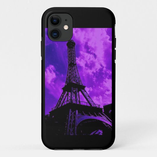 Lila Paris Case-Mate iPhone Hülle (Rückseite)