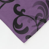 Lila Pariser Damask Fleece Blanket (Ecke)